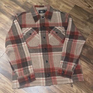 RRL Plaid Wool Shirt Jacket